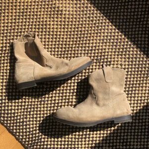 Girls Zara Suede Boots Size 2.5/34